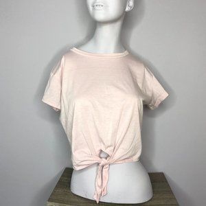 Knotted Pink Crop Top